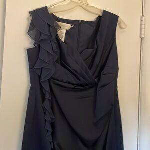 Elegant Navy Blue Evening Dress